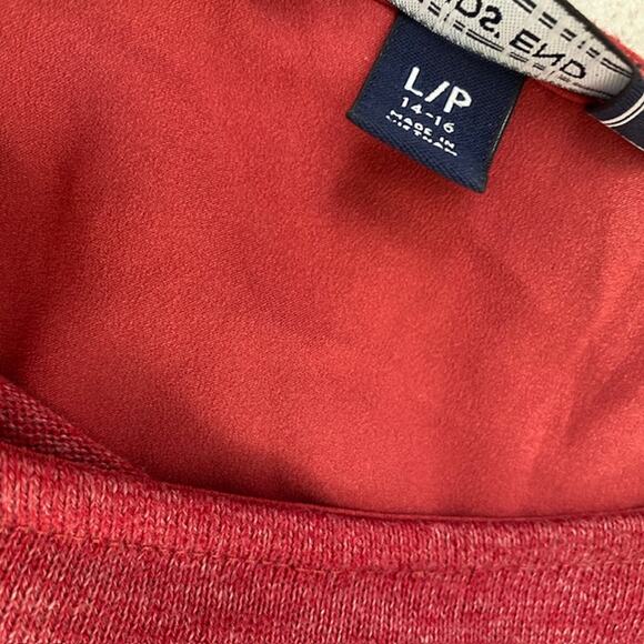 2 Lands' End Long Sleeve Boatneck Tops - Large Petite - Picture 7 of 7